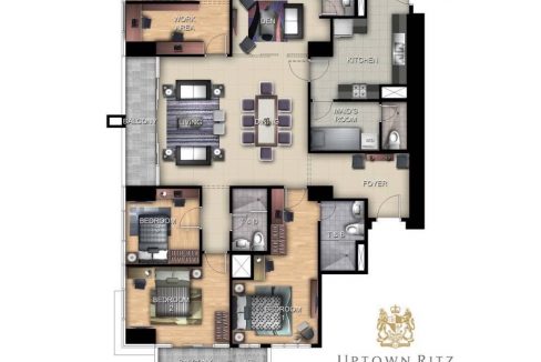 2 bedroom condo unit for Rent Uptown Ritz Residences, BGC, Taguig City (1)