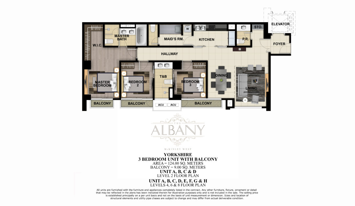 The Albany Luxury Residences - 2BR Condo for sale in Mckinley West, Taguig City (2)